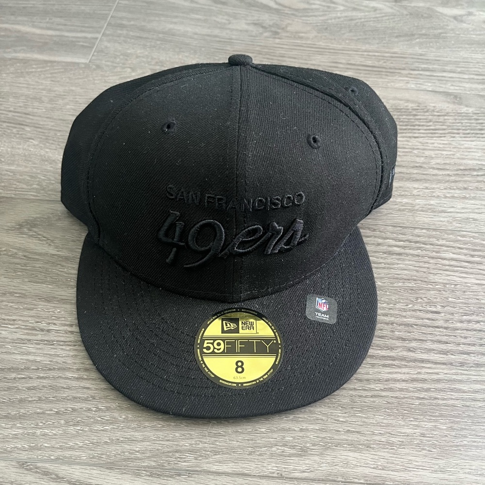 New San Francisco 49ers New Era Black on Black Alternate Logo Men’s Hat